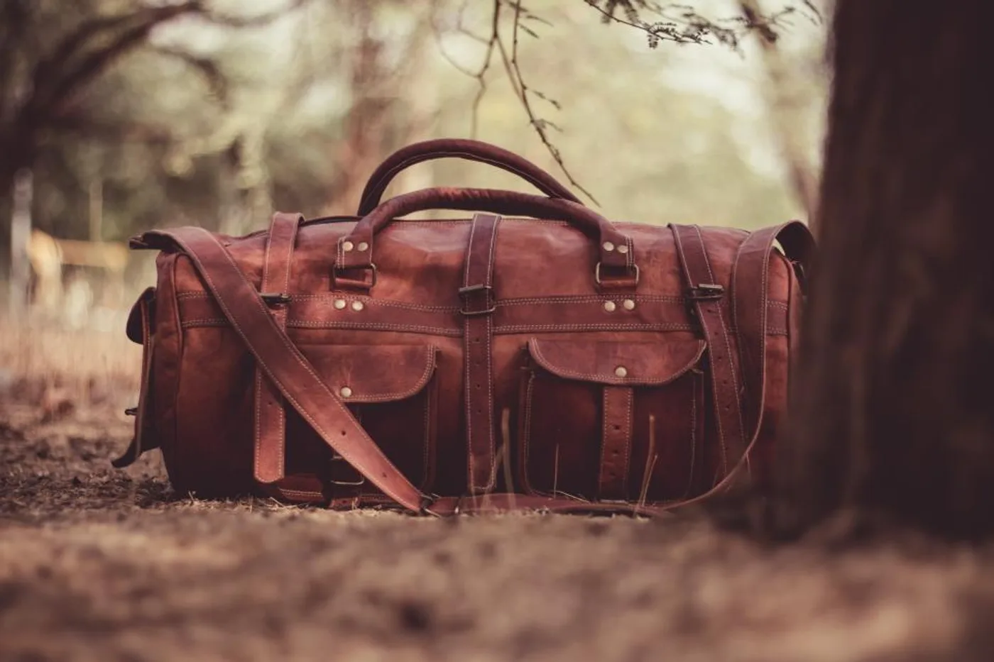 Leather Weekender Bag